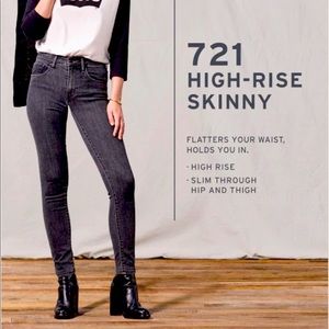 Levi’s 721 High Rise Skinny Jeans